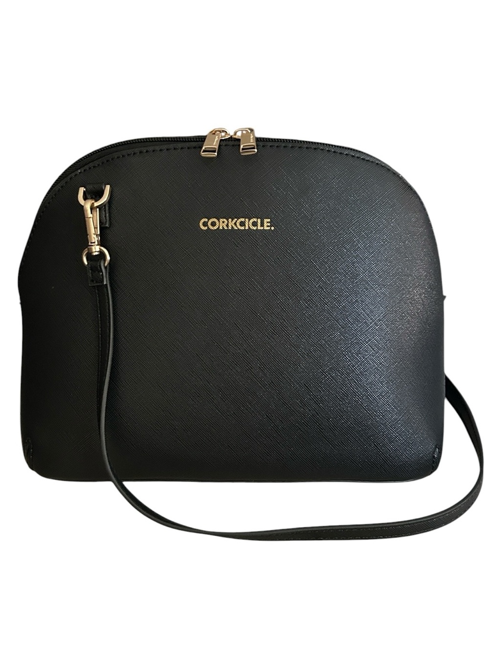 Corkcicle Adair Crossbody
Insulated Lunch Bag in Black Vegan Leather